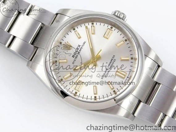 Good Copy Rolex Watches ZipUp Dial 1:1 on VR 36mm Silver 904L Oyster Edition Perpetual Bracelet SS Steel Best 126000 1741 Clean 0109